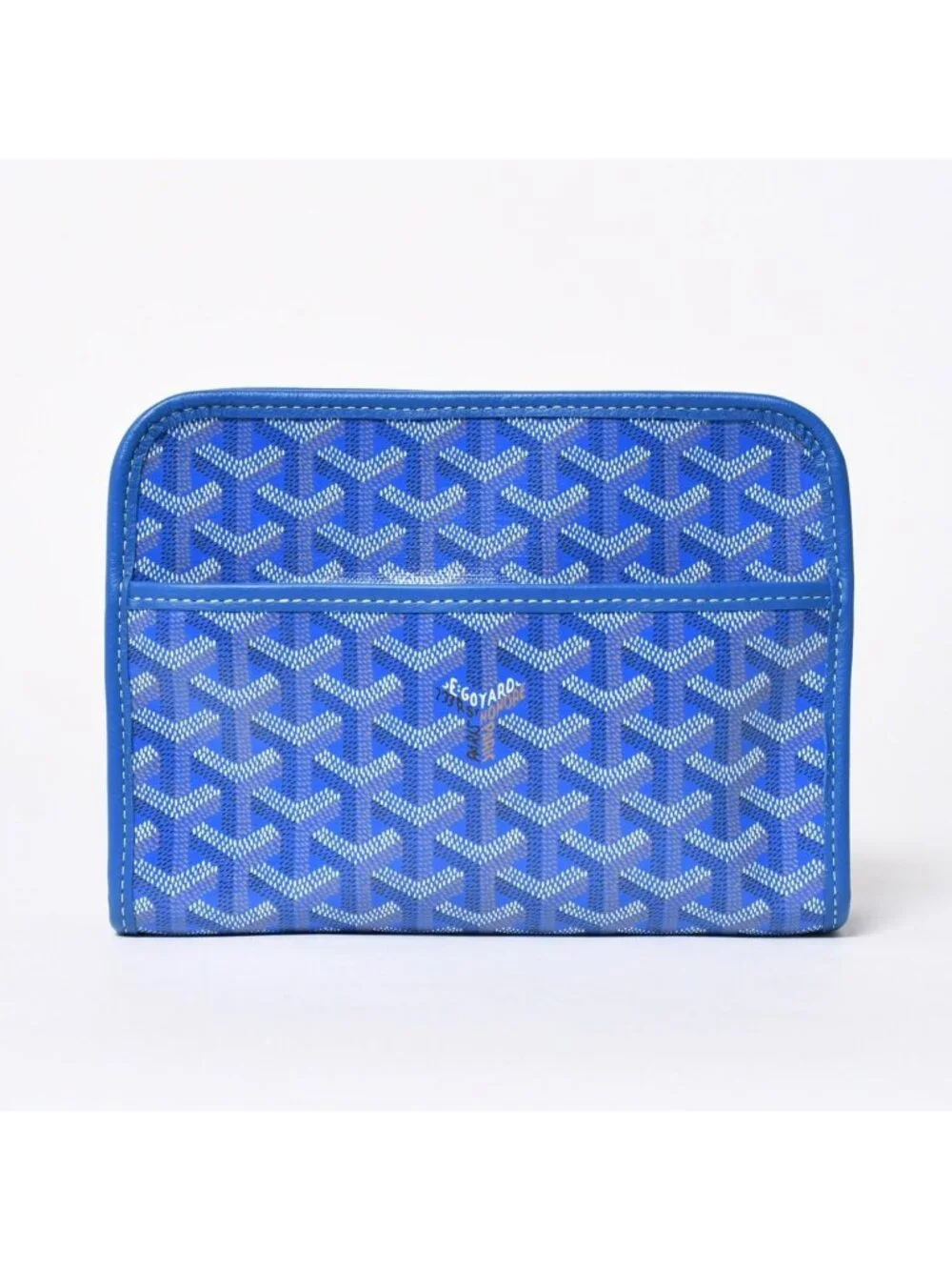 Goyard Jouvence PM Pouch Clutch Leather Blue